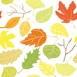 Seamless pattern: autumn leaves. Vector illustration. Seamless pattern: autumn leaves. Vector illustration.