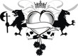 heraldic heart black06