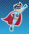 Superhero boy cartoon. Superhero boy cartoon.