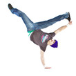 Cool dancer showing his skills