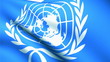 United Nations Day flag white background