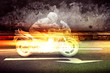 Fast Motorbike at Night