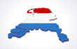 Map of Switzerland 3D (white background) Map of Switzerland 3D (white background)