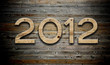 "2012" number on old wood background "2012" number on old wood background