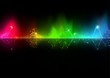 Abstract music wave - background illustration