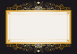 Gold retro frame