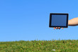 digital tablet outdoors