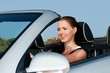 Frau beim Autofahren Frau beim Autofahren