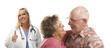 Senior Couple with Medical Doctor or Nurse Behind