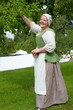 Foto: woman in historic garment woman in historic garment