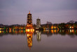 ancient tower night scape,guilin,china