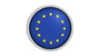 European Union flag with circular frame