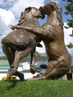 Statue of Fighting Wild Horses USA