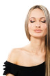 Portrait of beautiful serene woman Portrait of beautiful serene woman