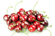 heap of cherries isolated