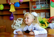 Schoolgirl at school