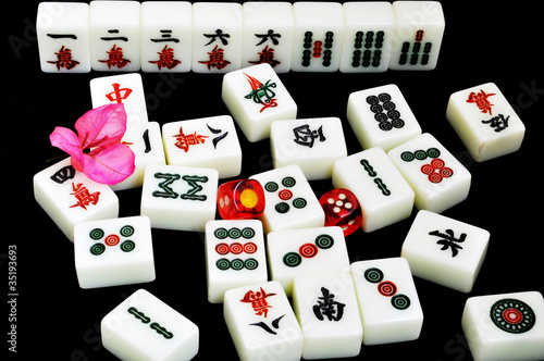 Photo: Chinese mahjong Chinese mahjong