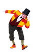 clown is greeting