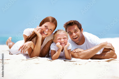 Photo: Joyful family having fun Joyful family having fun