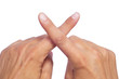 crossed fingers