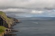 Scenic view of coast of Mykines, Faroe Islands Scenic view of coast of Mykines, Faroe Islands