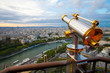View to Paris and Seine from Effeil tower