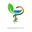 Logo homeopathy, alternative medicine # Vector