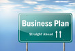 Highway Signpost "Business Plan"