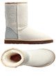 White uggs, side and top views White uggs, side and top views