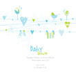Baby boy shower card