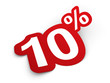 Images : Percent sticker 3d render illustration