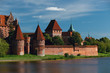 Malbork castle on a fine day