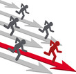 Vector: People competition. People competition.