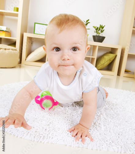 Photo: Crawling Baby boy Crawling Baby boy