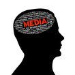 Silhouette head - Media