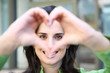 Woman Making Heart