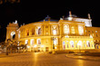 Night view of the opera house in Odessa
