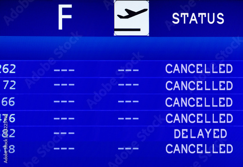 Photo: Flight Information board Flight Information board