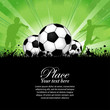 Soccer Players on Grunge Background