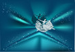 ballet dancer on blue background ballet dancer on blue background