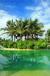Artificial Island and sea in resort bali style