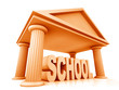 3d concept of school