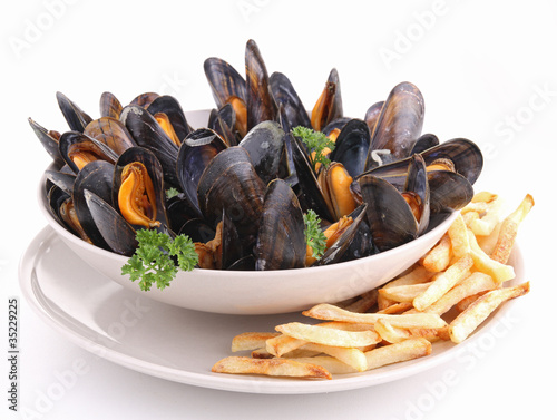 Photo : moules et frites moules et frites
