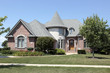 Brick home with turret