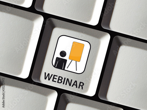 Illustration: Webinar Schulung im Internet Webinar Schulung im Internet