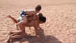 Children playing on the beach