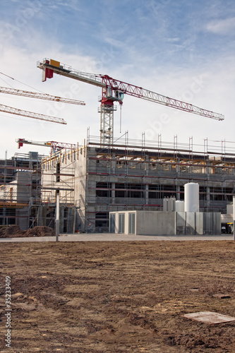 Photo: Baustelle mit Kran Baustelle mit Kran