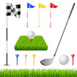 Golf icon set