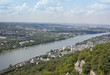 View to The River Rhine, Koenigswinter, Bad Godesberg and Bonn View to The River Rhine, Koenigswinter, Bad Godesberg and Bonn