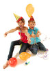Vergnügte Kids